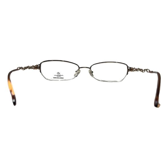 Catherine Deneuve CD-246 GLD Eyeglasses Frames Gold Oval Half Rim 52-17-140 - Picture 4 of 8